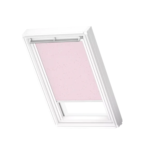 Roleta zaciemniająca VELUX DKL z białymi prowadnicami DKL MK27 4659SWL