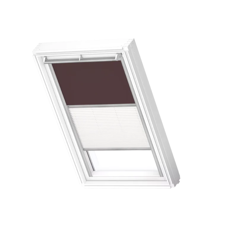 Roleta zaciemniająco-plisowana VELUX DFD z prowadnicami aluminiowymi DFD F04 4559S