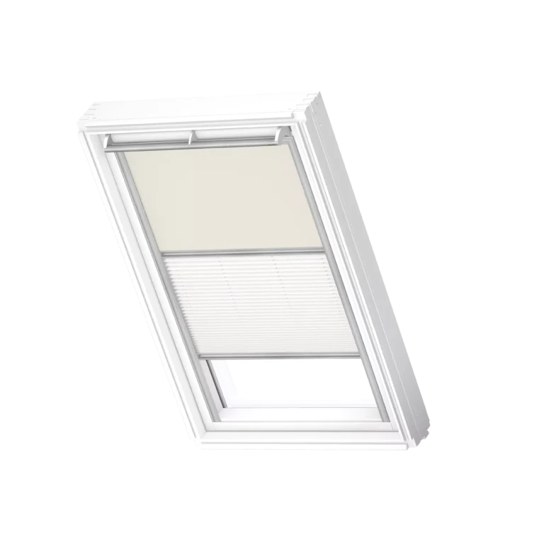 Roleta zaciemniająco-plisowana VELUX DFD z prowadnicami aluminiowymi DFD F04 1085S