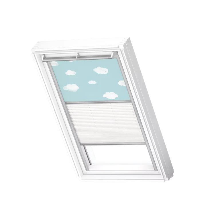 Roleta zaciemniająco-plisowana VELUX DFD z prowadnicami aluminiowymi DFD UK10 4660S