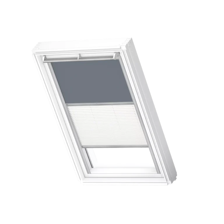 Roleta zaciemniająco-plisowana VELUX DFD z prowadnicami aluminiowymi DFD F04 4581S