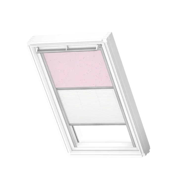 Roleta zaciemniająco-plisowana VELUX DFD z prowadnicami aluminiowymi DFD UK10 4659S