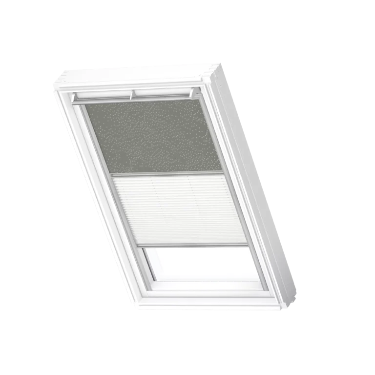 Roleta zaciemniająco-plisowana VELUX DFD z prowadnicami aluminiowymi DFD UK10 4575S