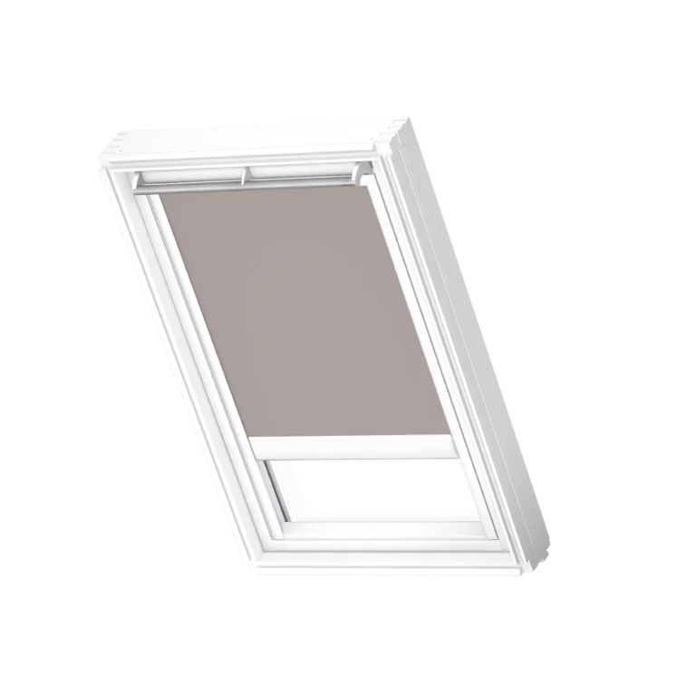 Solarna roleta zaciemniająca VELUX DSL, z białymi prowadnicami DSL U31 4580SWL