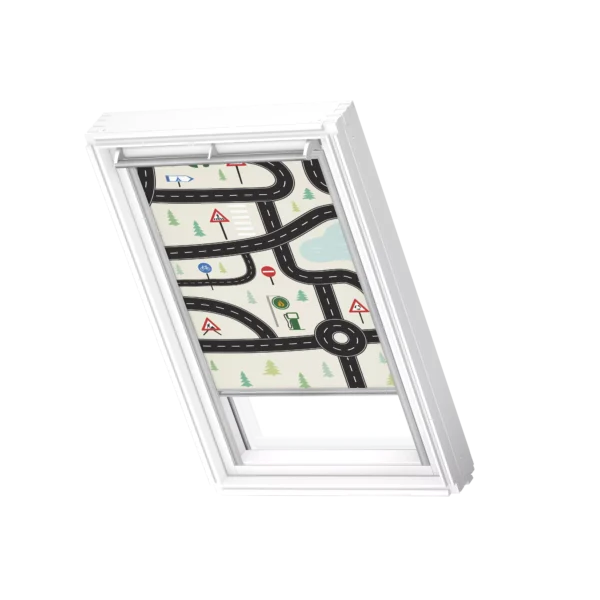Roleta zaciemniająca VELUX DKL z prowadnicami aluminiowymi DKL U04 4655S