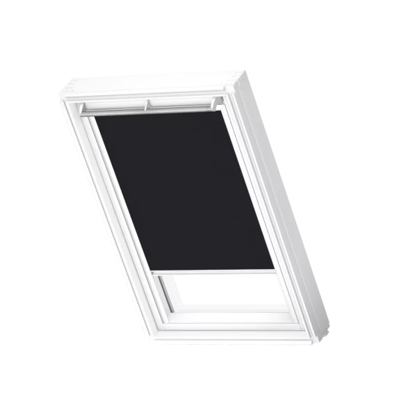 Półprzezroczysta roleta dekoracyjna VELUX RFL z białymi prowadnicami RFL F04 4069SWL