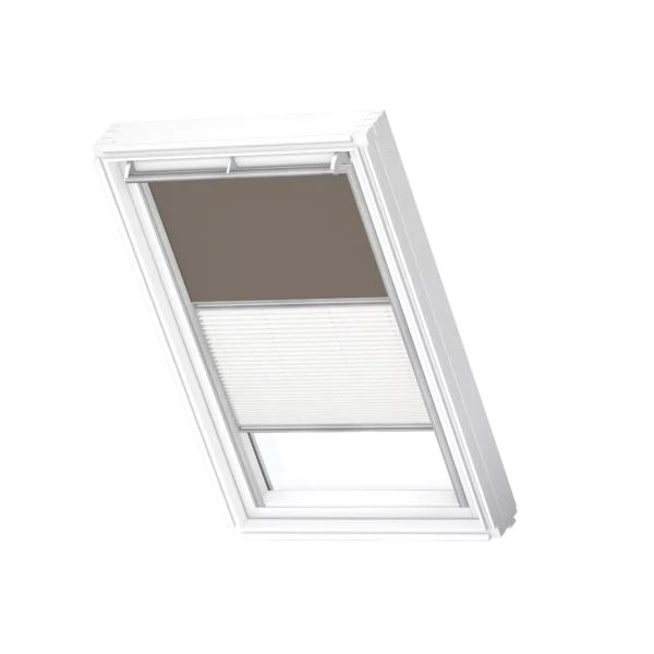 Roleta zaciemniająco-plisowana VELUX DFD z prowadnicami aluminiowymi DFD M04 4574S
